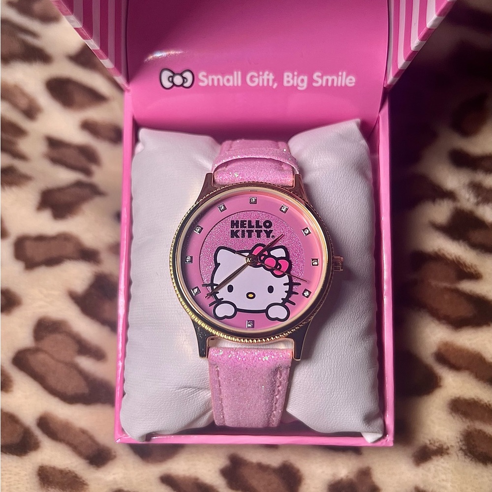 Hello Kitty Pink Rhinestone Watch